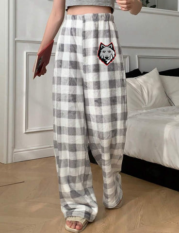 Fluffy Gingham PJ Pants