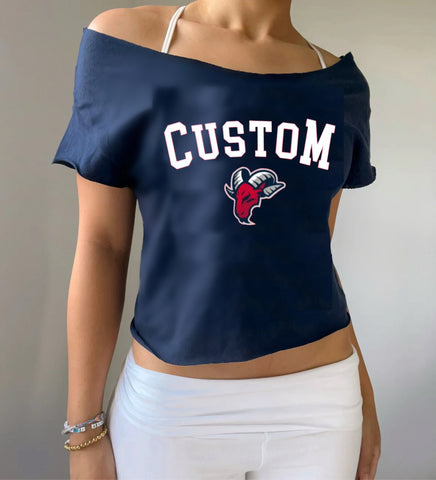 Varsity Off Shoulder Tee