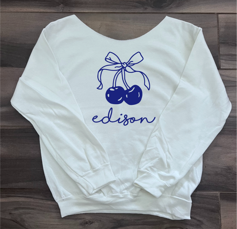 Bow Cherries Crewneck