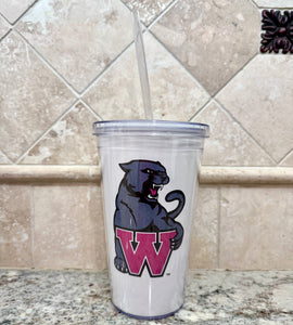 16 Oz Logo Tumbler with Straw