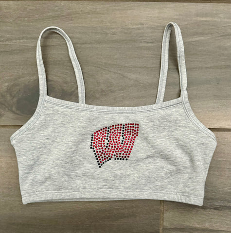 Rhinestone Cami Crop Top