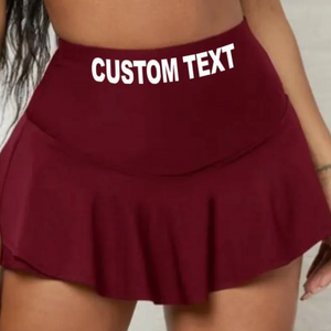 Waistband Text Mini Skort