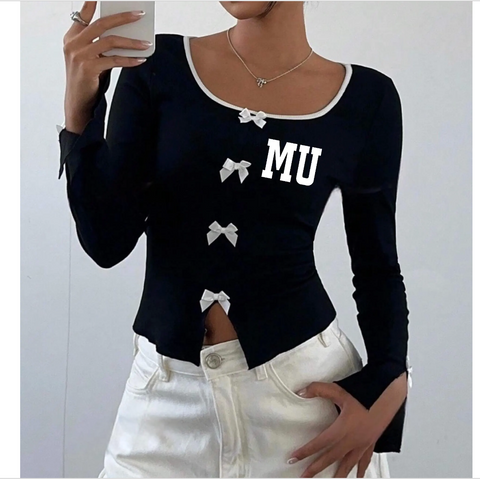 Bow Long Sleeve Top