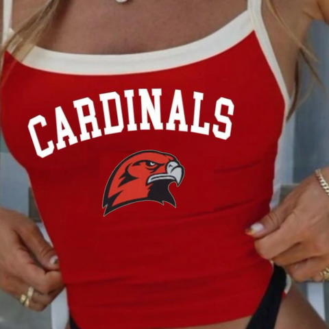 Football Logo Crop Tank