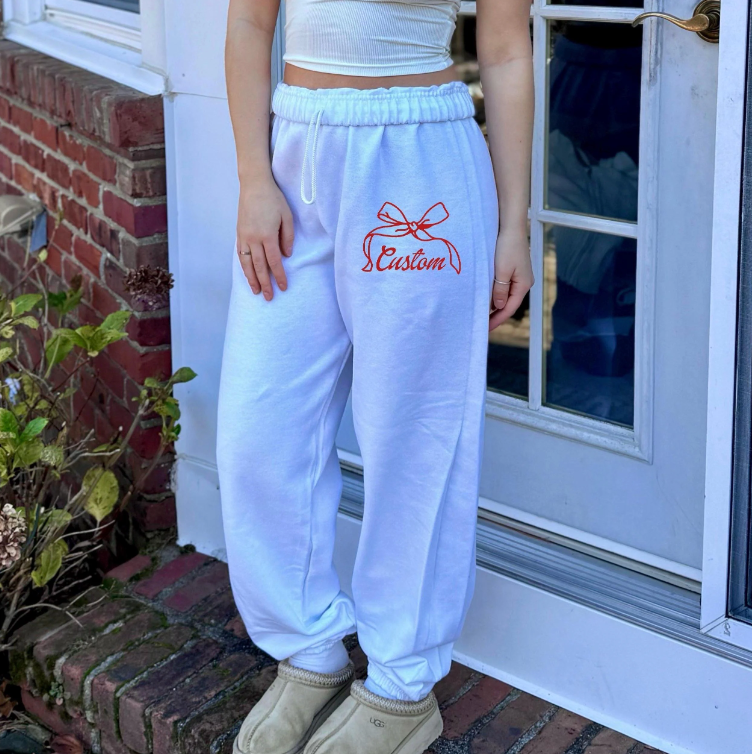 Bow Script Sweatpants