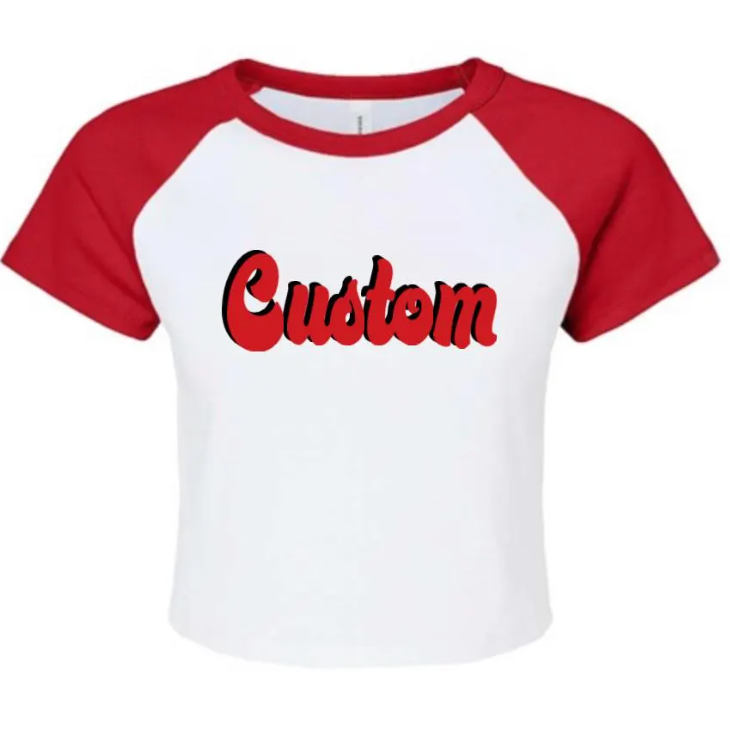 Crop Baseball Tee